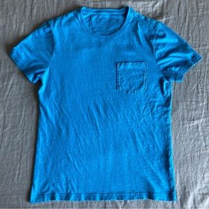 Cerulean Blue Soft Wash Pocket Tee | Banana Republic